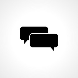 dialog bubbles simple isolated web icon vector image