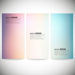 set of vertical banners abstract multicolored vector image