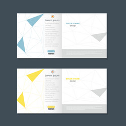 abstract polygonal with connecting dots and lines vector image