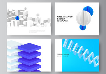 layout presentation slides design vector image