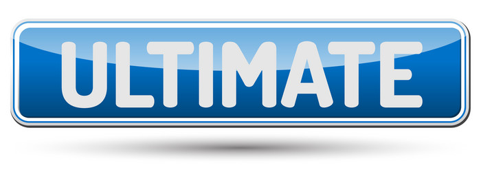 ultimate - abstract beautiful button with text vector image