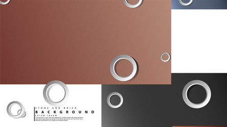 Ring abstract rectangular background with drop vector