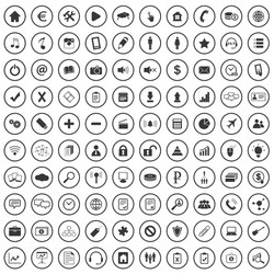 webdesign sign icons set vector