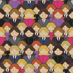 business women pattern vector