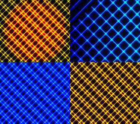 set of splash color abstract glowing background vector image
