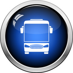 tourist bus icon front view vector