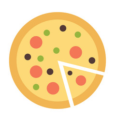 Pizza icon vector