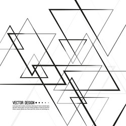 intersecting triangles pattern vector image