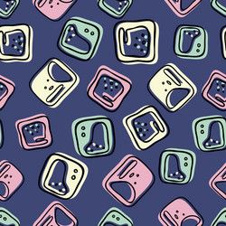 Seamless pattern with the abstract image vector