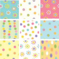 Cute baby background seamless patterns Royalty Free Vector