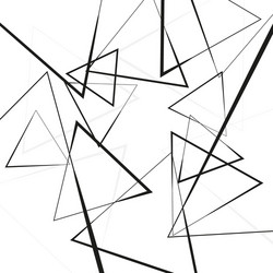 Intersecting triangles pattern vector