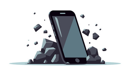 smartphone that looks very powerful Vector Image