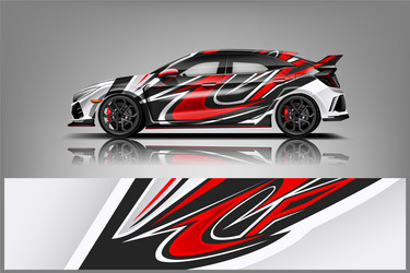 Abstract Car Wrap Stripes Vector Image