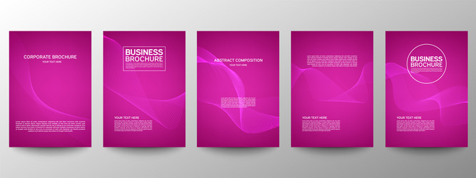 Cover geometric minimal set abstract line pattern vector