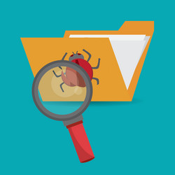Envelope or file folder system security design vector