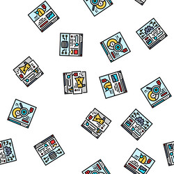 seo improve top website seamless pattern vector image