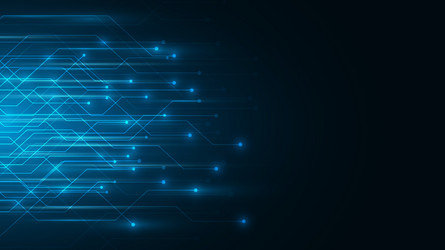 blue abstract technology cyberspace vector image