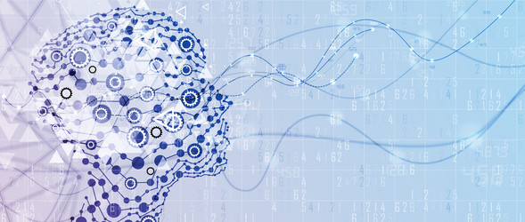 conceptual technology artificial intelligence vector image