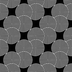 design seamless monochrome spiral twirl pattern vector image