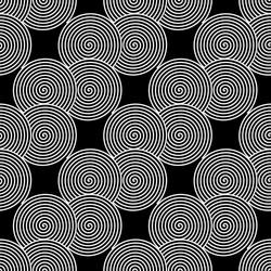 design seamless monochrome spiral twirl pattern vector