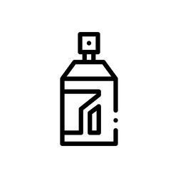 graffiti icon thin linear style design isolated vector image