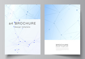 layout a4 format cover mockups templates vector image