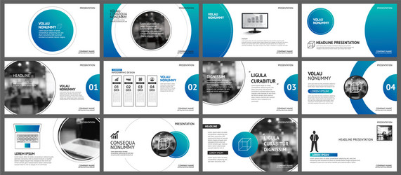 presentation and slide layout background design vector image