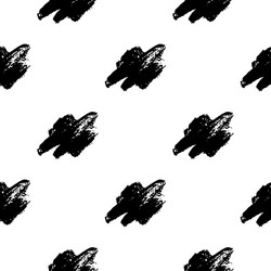 Seamless pattern with brush dots and spots vector