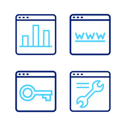 Set line browser setting secure your site vector