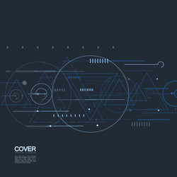 circles design connection graphic abstract vector image