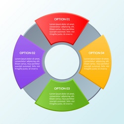 Infographic template of four options or workflow vector