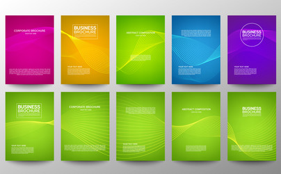 cover geometric minimal set abstract line pattern vector image