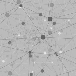 technology background with particle molecule vector image