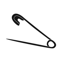 isolated object pin and safety icon collection vector image