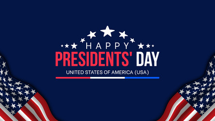 happy presidents day card background poster Vector Image