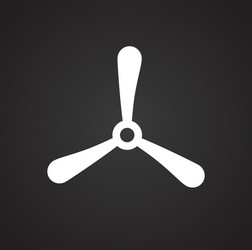 propeller icon on background for graphic and web vector image