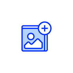 file upload line icon linear style sign vector image