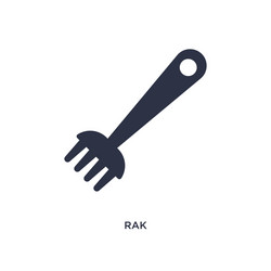 rak icon on white background simple element from vector