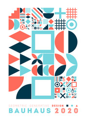 cover with minimal design cool procedural vector image