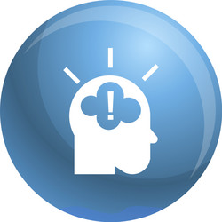 idea brainstorming icon simple style vector image