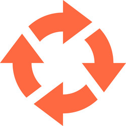 arrow sign rotation icon reload button refresh vector image