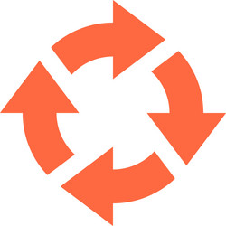 Arrow sign rotation icon reload button refresh vector