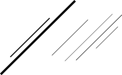 Dynamic diagonal and slanting lines element vector