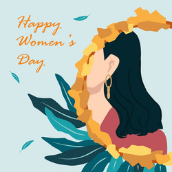 International womens day happy vector