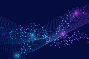 Big data visualization background modern vector