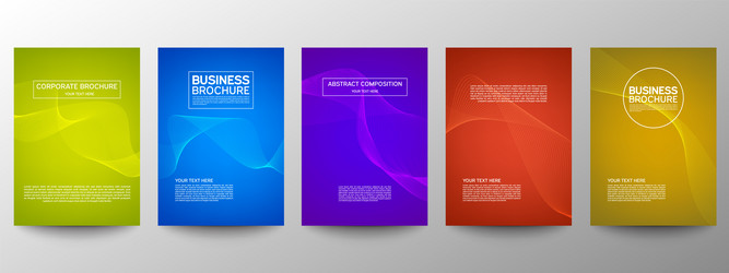 Cover geometric minimal set abstract line pattern vector