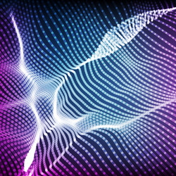 Dynamic Mesh Cyber Wave Background vector