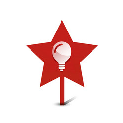 light bulb new idea concept web button vector image