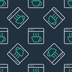 line software web developer programming code icon vector image