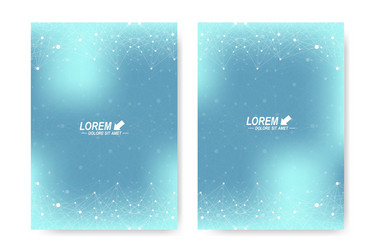 modern template for brochure leaflet vector